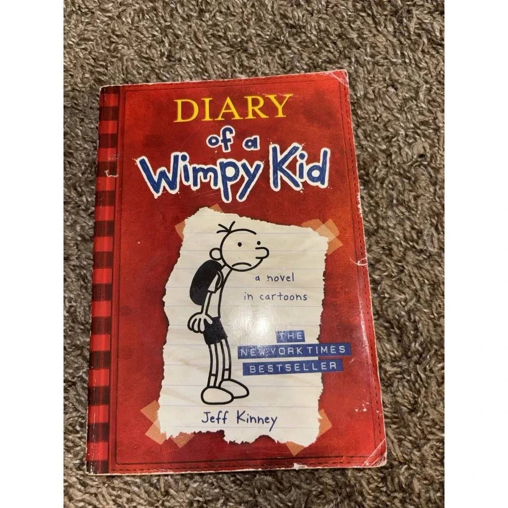 Diary of a Wimpy Kid PB Books by Kinney - Lot of 5 (1-3, 5, & 11)